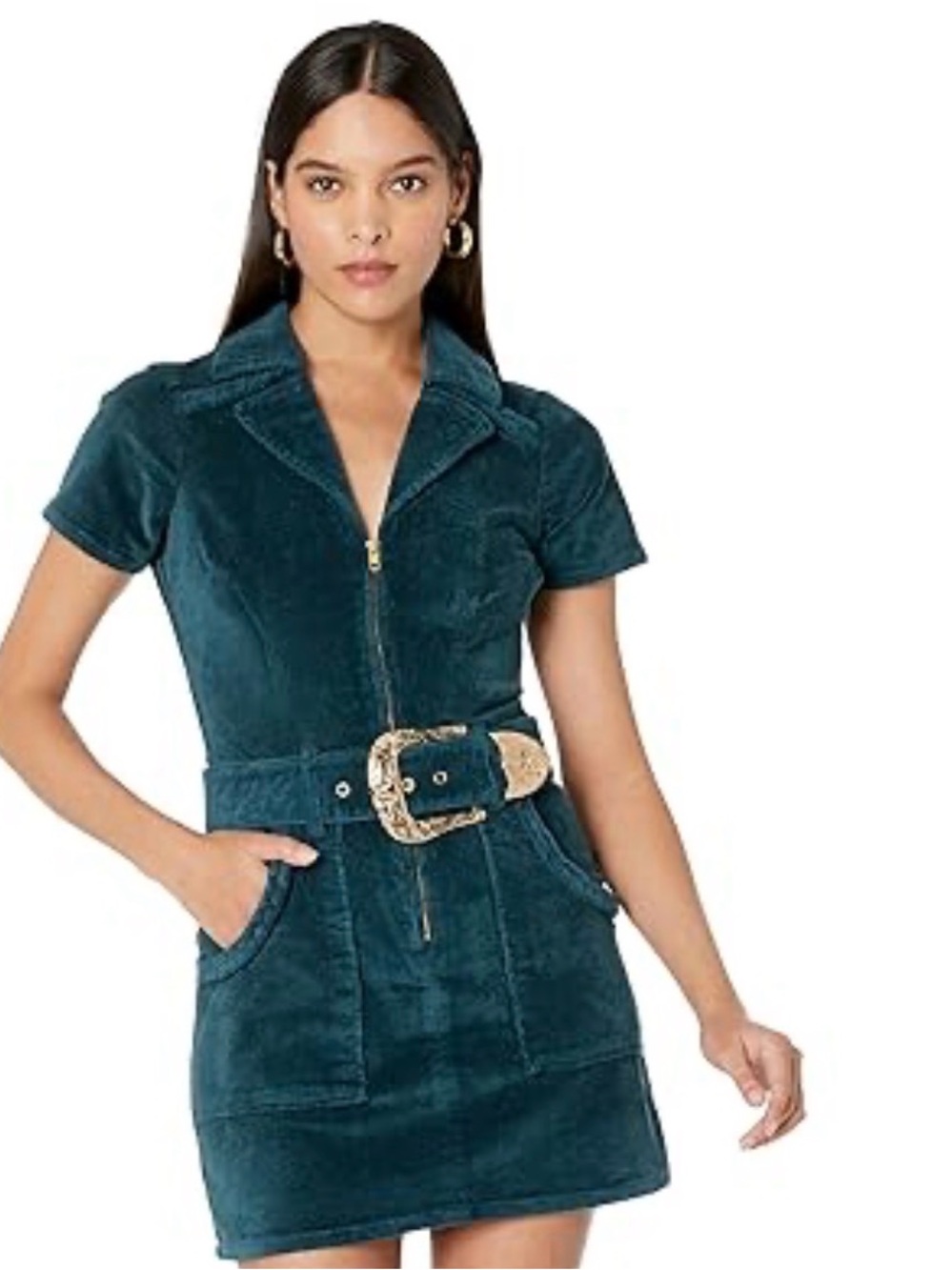 Show Me Your Mumu Outlaw Dress Corduroy Jade XS